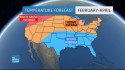 February to April Outlook Expected to Have a Warm Ending… Mostly